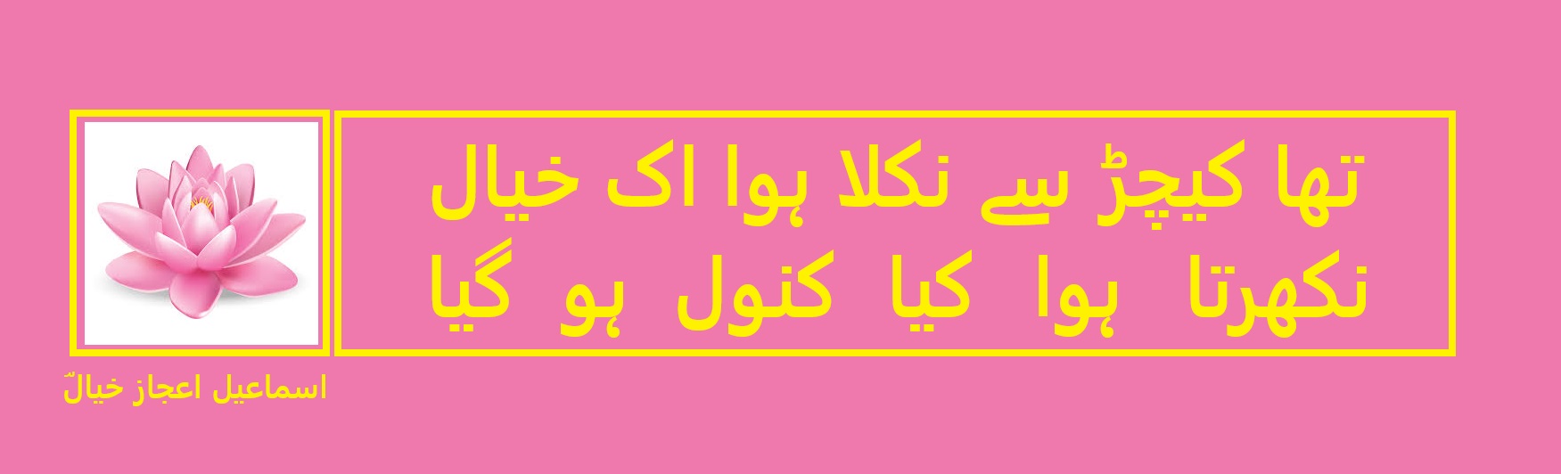 تھا کیچڑ سے نکلا ہوا اک خیال.jpg